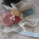 Velvet Headband, Baby Flowe..
