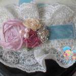 Velvet Headband, Baby Flowe..