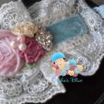 Velvet Headband, Baby Flowe..