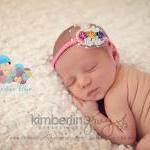 Pink Baby Girl Headband, Ba..