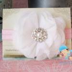 White Pink Baby Headbands, ..