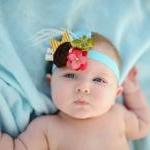 Baby Headband - Flower Head..