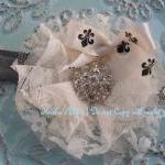 Cream Ivory Flower Headband..