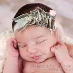 Grey Headband, Baby Flower ..