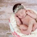 Grey Headband, Baby Flower ..