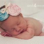 Rosette Baby Headbands - Ra..