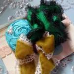 Kelly Green Baby Flower Hea..