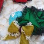 Kelly Green Baby Flower Hea..