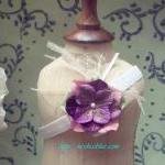 Purple Baby Flower Headband..