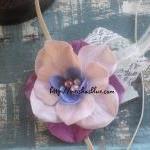 Cream Lilac Purple Baby Flo..