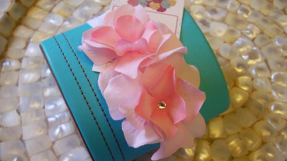 Pink Baby Flower Headband, Newborn Flower Headband, Headbands, Classic Pink Silk Double Flower Headband