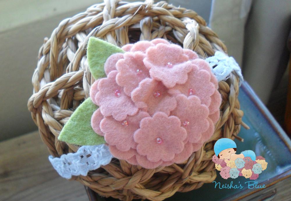 Baby Flower Headband, Headbands, Baby Girl Headbands, Hydrangea Bloom Headbands, Pick your color