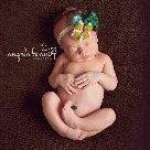 Kelly Green Baby Flower Hea..